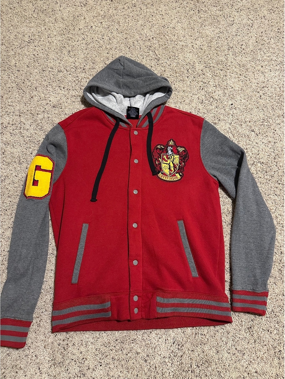 Harry Potter Gryffindor Varsity Hoodie Jacket Medium